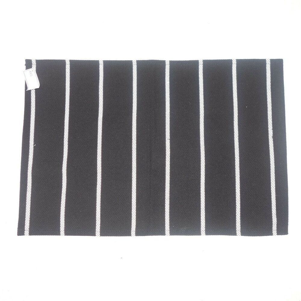 NEW Black White Stripe Accent Floor Rug from Target Farmhouse Style